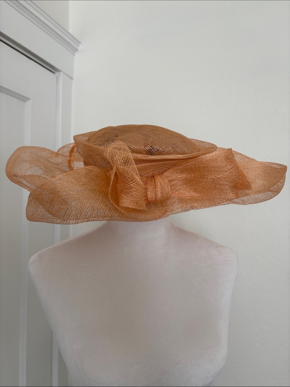 Italian Tangerine Handmade Straw Hat - 7β